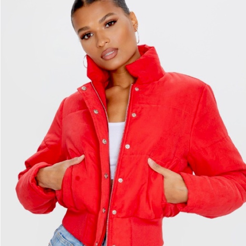 Adorable Red Puffer Jacket